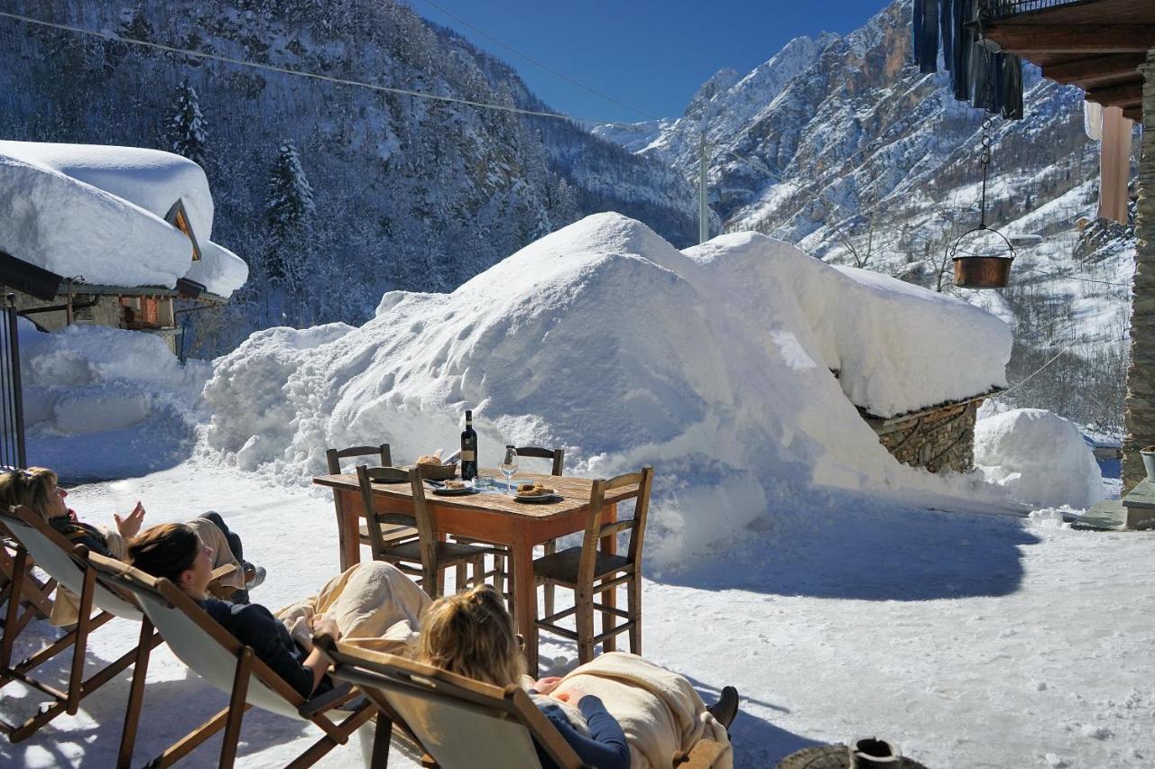 Pensione Albergo Diffuso Ceaglio Valle Maira Marmora Luaran gambar